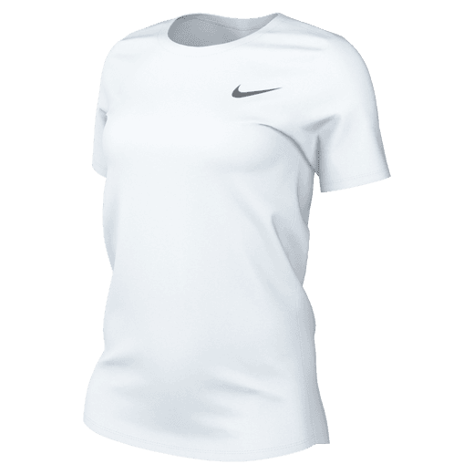 Nike Women's Team Legend Short-Sleeve Tee Training Wear White/Cool Grey Womens XSmall - Third Coast Soccer