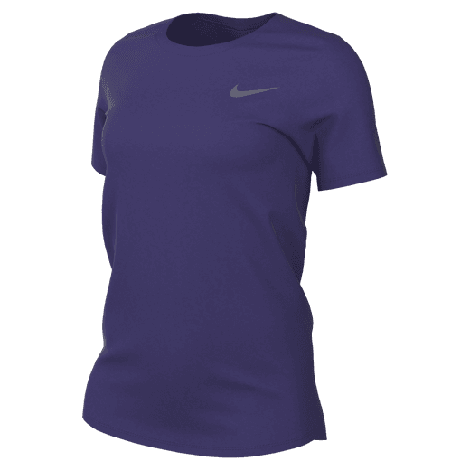 Nike Women's Team Legend Short-Sleeve Tee Training Wear Court Purple/Cool Grey Womens XSmall - Third Coast Soccer