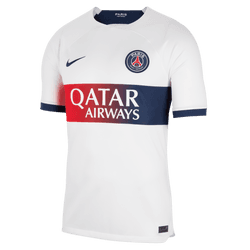 Nike Paris Saint-Germain Away Jersey 23/24 Club Replica Closeout White/Midnight Navy Mens Small - Third Coast Soccer