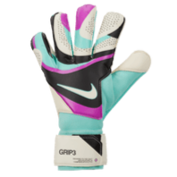 Nike Grip 3 Goalkeeper Glove - Black/Turquoise/Fuchsia/White Gloves   - Third Coast Soccer