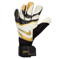 Nike Grip 3 Goalkeeper Glove - Black/White/Gold Gloves   - Third Coast Soccer