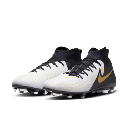 Nike Phantom Luna 2 Club FG - White/Black/Gold Men's Footwear Closeout - Third Coast Soccer