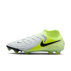 Nike Phantom Luna II Elite FG - Silver/Black/Volt Men's Footwear Closeout - Third Coast Soccer