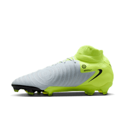 Nike Phantom Luna II Pro FG - Silver/Black/Volt Men's Footwear Closeout - Third Coast Soccer