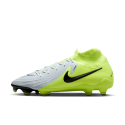 Nike Phantom Luna II Pro FG - Silver/Black/Volt Men's Footwear Closeout - Third Coast Soccer