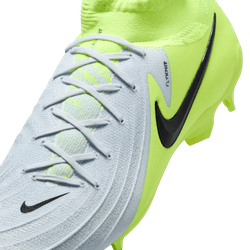 Nike Phantom Luna II Pro FG - Silver/Black/Volt Men's Footwear Closeout - Third Coast Soccer