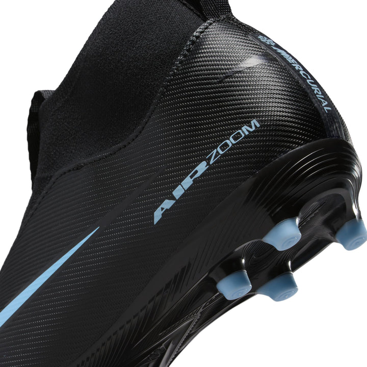Nike Junior Mercurial Superfly 10 Academy FG/MG - Black/Ice Blue Youth Footwear - Third Coast Soccer