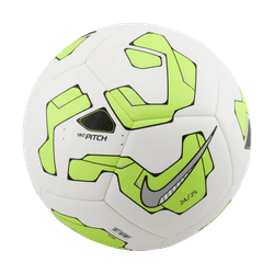 Nike Pitch Ball - White/Volt/Silver Balls   - Third Coast Soccer