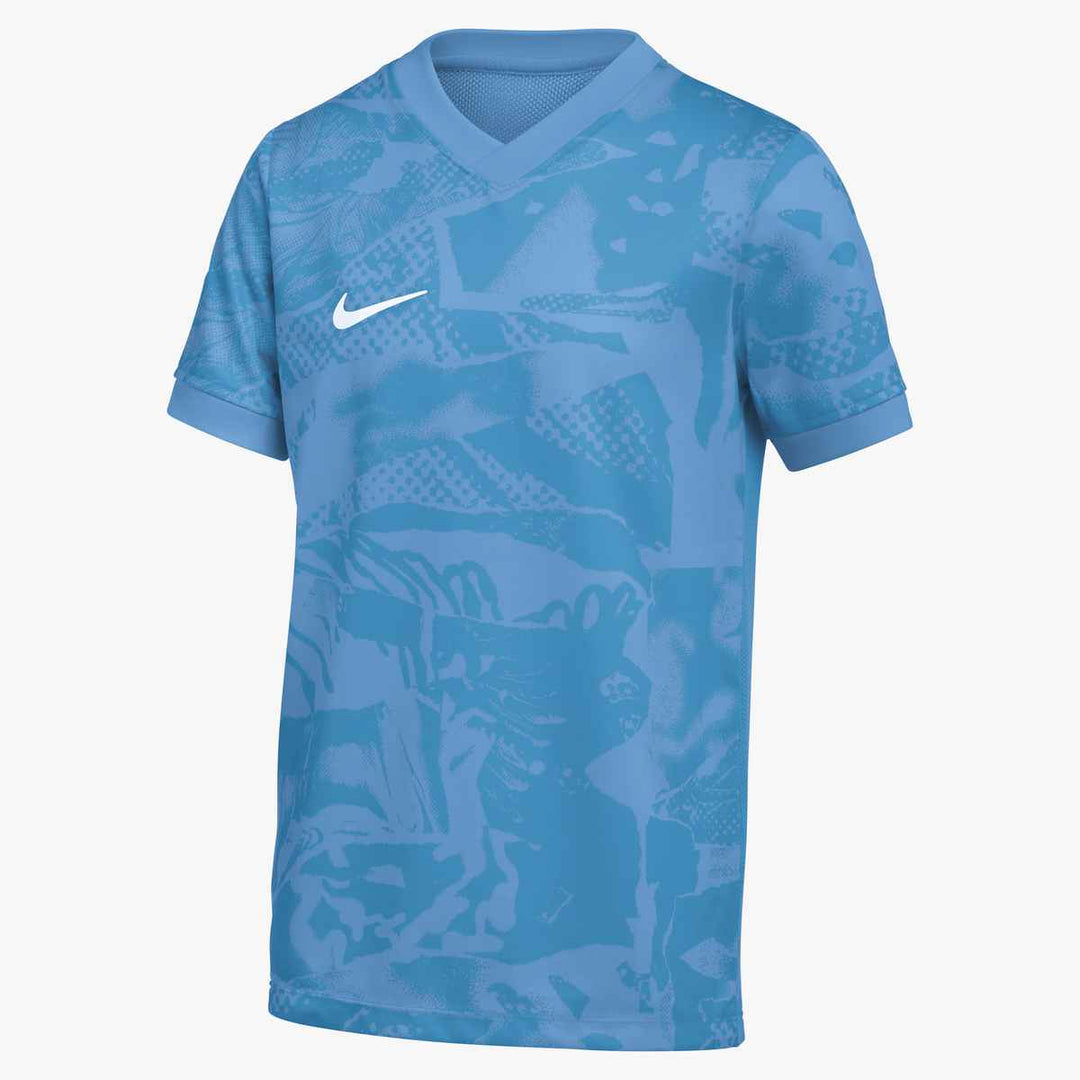 Nike Youth Precision VII SS Jersey Goalkeeper Valor Blue/Coast/White Youth XSmall - Third Coast Soccer