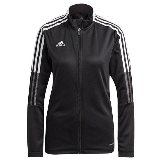 adidas Women's Tiro 21 Track Jacket - Black/White Jackets   - Third Coast Soccer