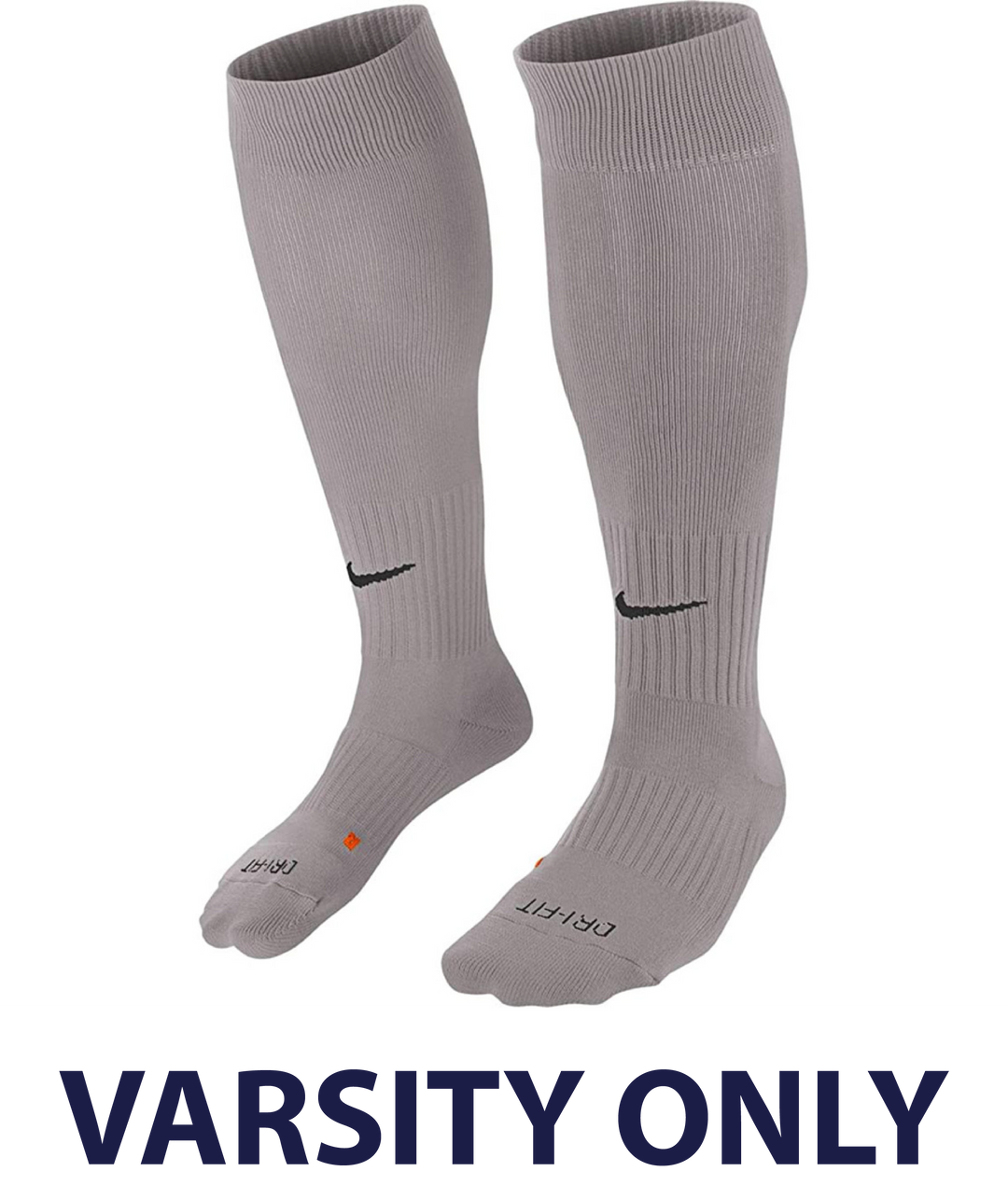 Nike Archbishop Hannan Classic II Sock - Wolf Grey Hannan Girls 24 - Third Coast Soccer
