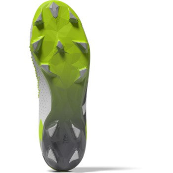 adidas Predator Accuracy.2 FG - White/Black/Lucid Lemon Men's Footwear Closeout   - Third Coast Soccer