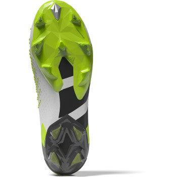 adidas Predator Accuracy.1 FG - White/Black/Lucid Lemon Mens Footwear   - Third Coast Soccer