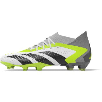 adidas Predator Accuracy.1 FG - White/Black/Lucid Lemon Men's Footwear Closeout   - Third Coast Soccer