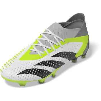 adidas Predator Accuracy.1 FG - White/Black/Lucid Lemon Mens Footwear White/Black/Lucid Lemon Mens 8 - Third Coast Soccer