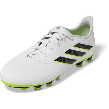 adidas Junior Copa Pure.4 FG - White/Black/Lucid Lemon Youth Footwear White/Black/Lucid Lemon Youth 10.5 - Third Coast Soccer