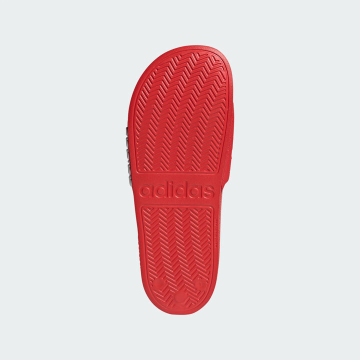 adidas Adilette Shower Slide - Red/White Mens Sandals   - Third Coast Soccer