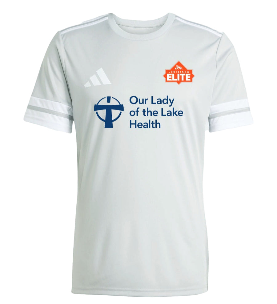 adidas Youth Louisiana Elite Squadra 25 Jersey - Grey Louisiana Elite Girls - Third Coast Soccer