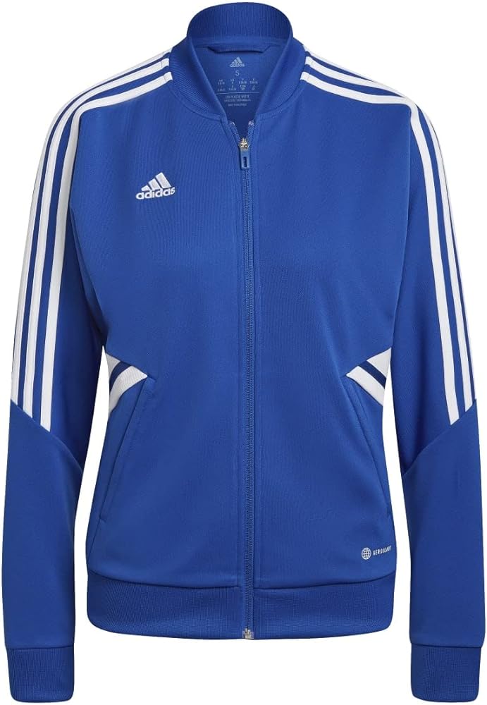 adidas Women's Condivo 22 Track Jacket - Royal/White Jackets   - Third Coast Soccer
