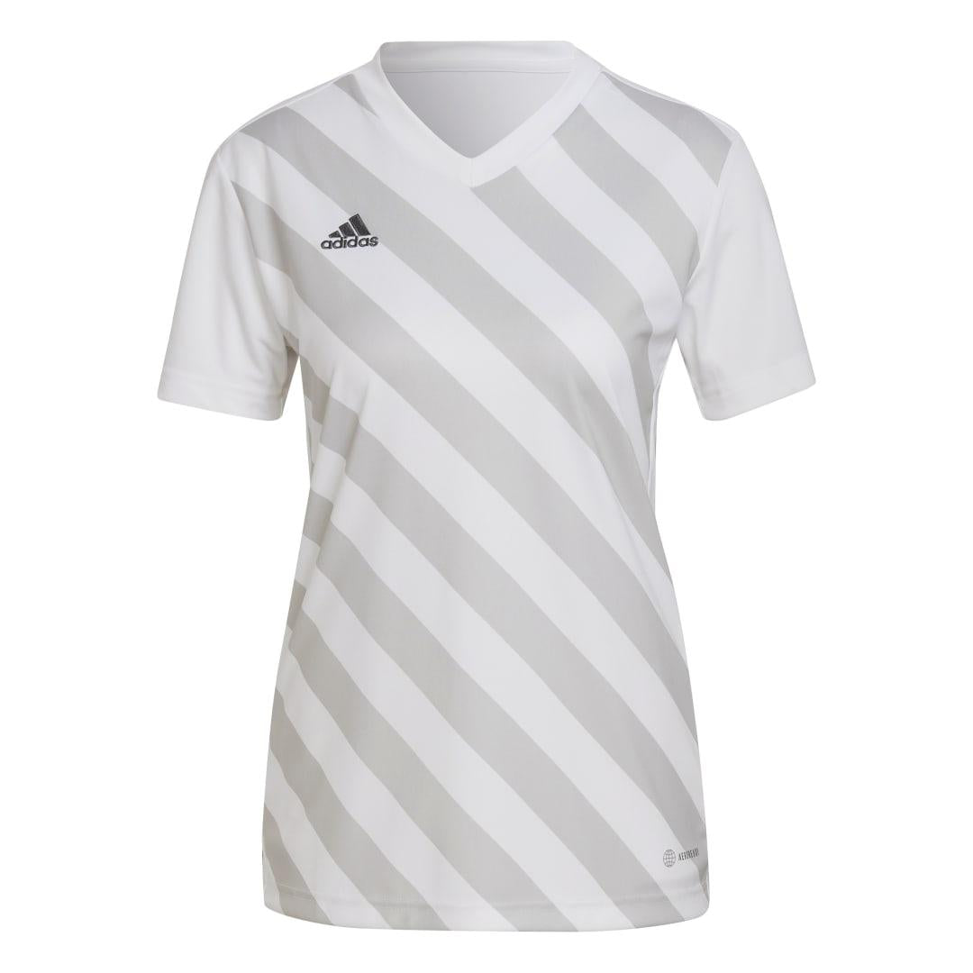 adidas Women's Entrada 22 Graphic Jersey - White/Grey Jerseys - Third Coast Soccer