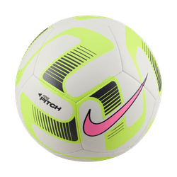 Nike Pitch Ball - White/Volt/Pink Blast Balls - Third Coast Soccer