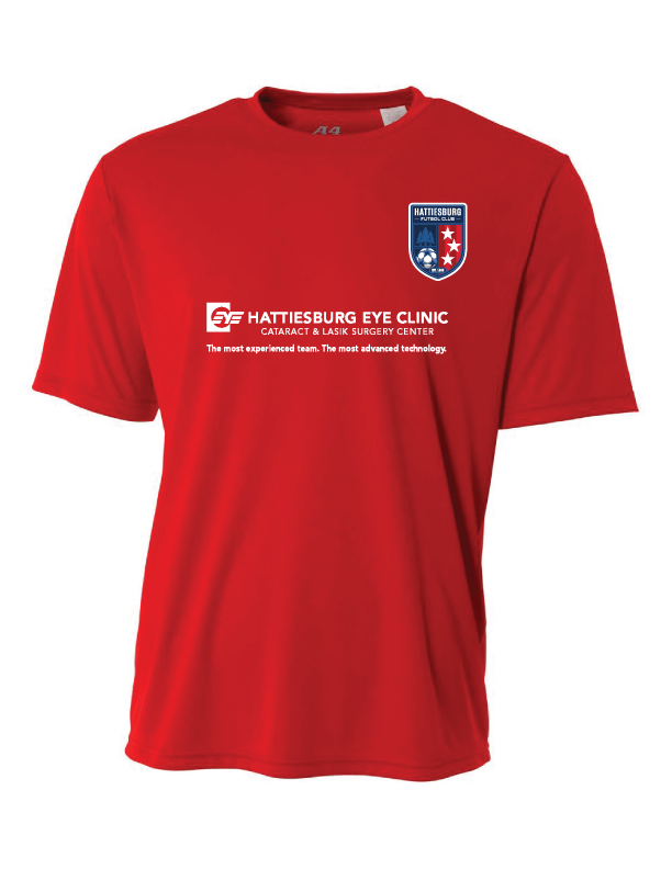 A4 HFC Youth Training Jersey - Red Hattiesburg FC 2025-2027 Red Youth Small - Third Coast Soccer