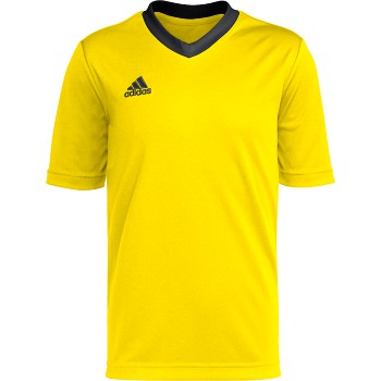 adidas CSC Recreational Youth Entrada 22 Jersey - Yellow Calcasieu Soccer Club Rec - Third Coast Soccer