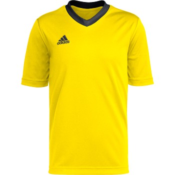 adidas CSC Recreational Youth Entrada 22 Jersey - Yellow Calcasieu Soccer Club Rec   - Third Coast Soccer