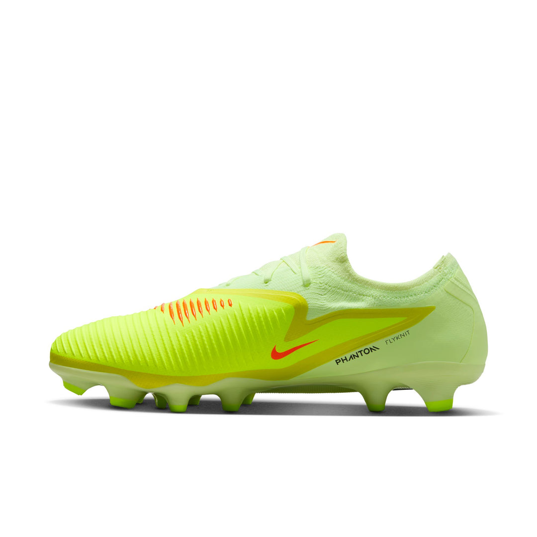 Nike Phantom 6 Low Pro FG - Crimson/Black/Lightlime Men's Footwear - Third Coast Soccer