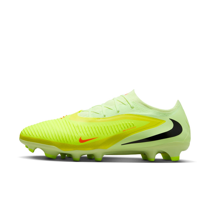 Nike Phantom 6 Low Pro FG - Crimson/Black/Lightlime Men's Footwear - Third Coast Soccer