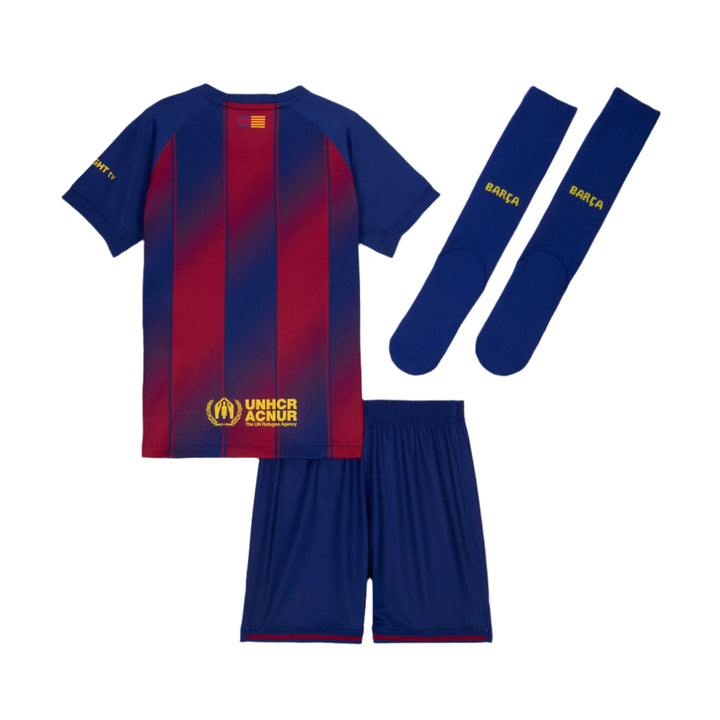 Nike Youth FC Barcelona Home 3-Piece Kit 25/26 Club Replica - Third Coast Soccer