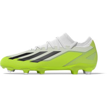 adidas X Crazyfast.3 FG - White/Black/Lucid Lemon Men's Footwear Closeout   - Third Coast Soccer