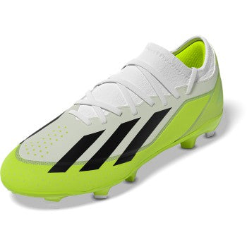 adidas X Crazyfast.3 FG - White/Black/Lucid Lemon Men's Footwear Closeout   - Third Coast Soccer