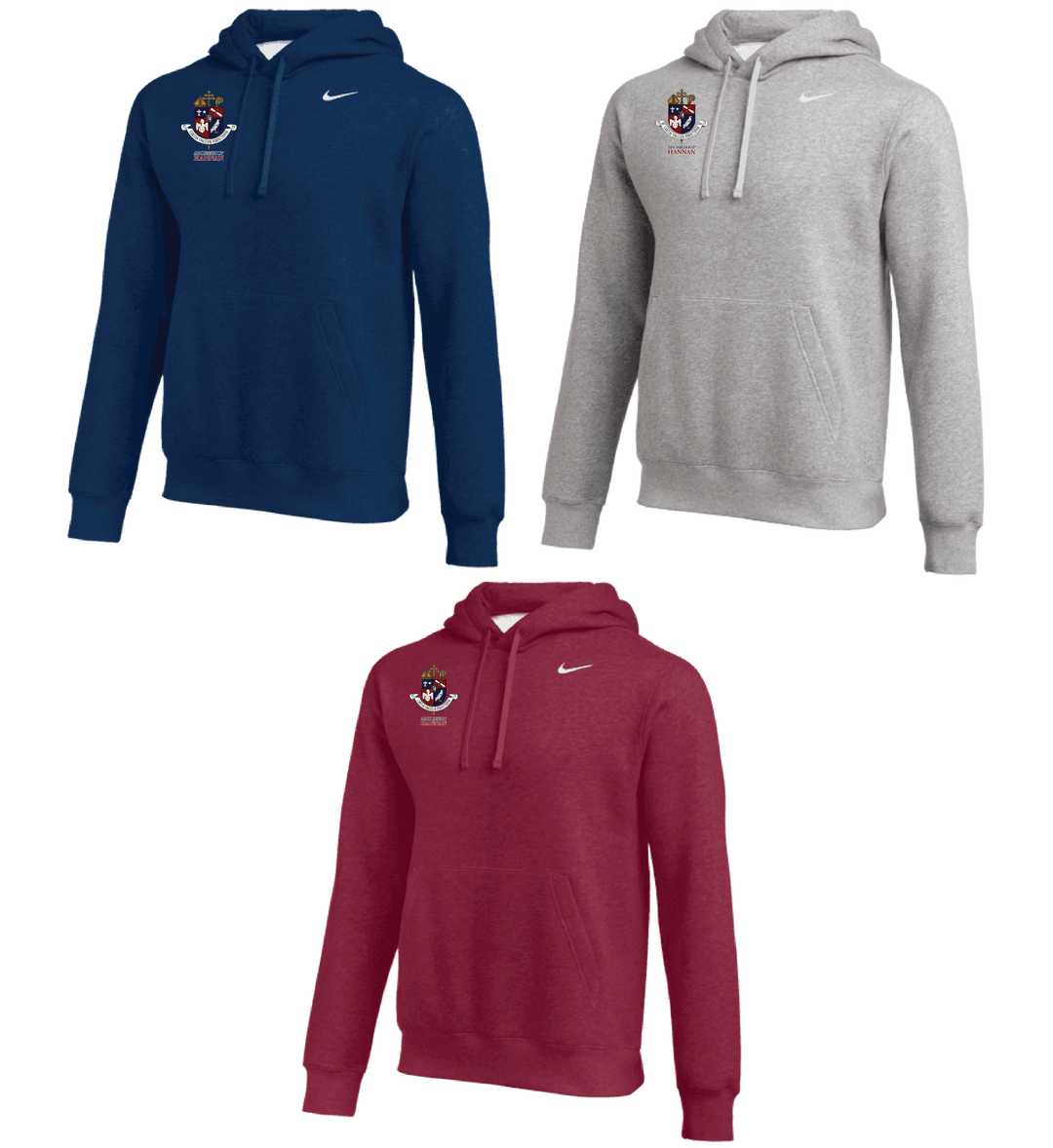 Nike Archbishop Hannan Club Fleece Pullover Hoody Hannan Girls 25 - Third Coast Soccer