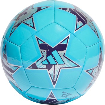adidas UCL Club Ball - Bright Cyan/Dark Purple/Silver Metallic Balls   - Third Coast Soccer