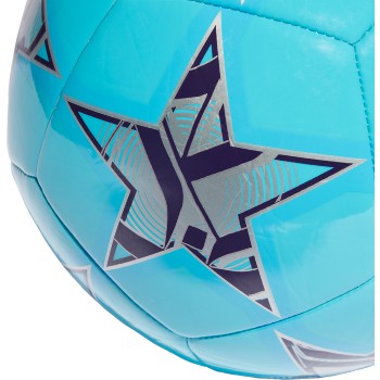 adidas UCL Club Ball - Bright Cyan/Dark Purple/Silver Metallic Balls   - Third Coast Soccer