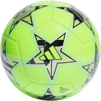 adidas UCL Club Ball - Solar Green/Black/Silver Metallic