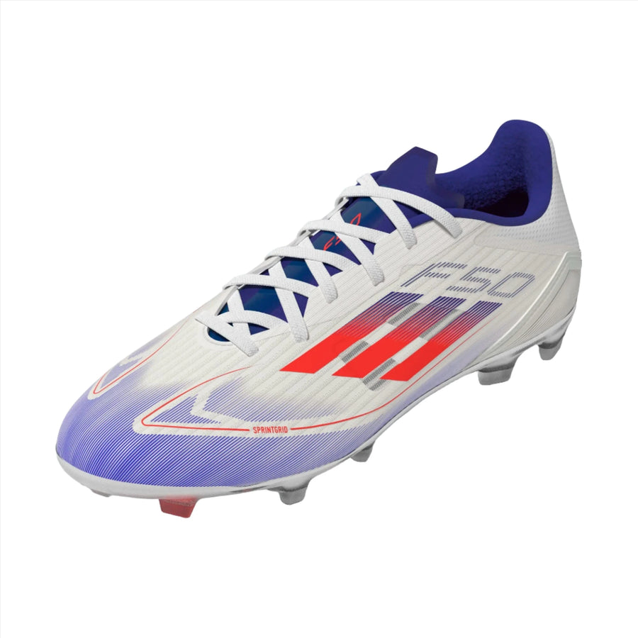 adidas F50 League FG - White/Red/Blue Mens Footwear   - Third Coast Soccer