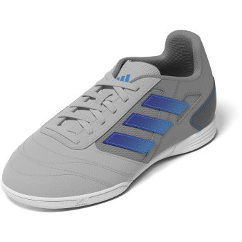 adidas Super Sala 2 IN Junior - Grey/Lucid Blue Youth Footwear   - Third Coast Soccer