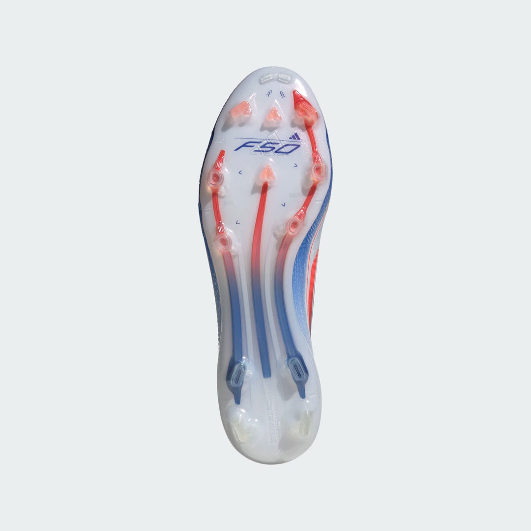 adidas F50 Elite Laceless FG - White/Red/Blue Men's Footwear Closeout - Third Coast Soccer