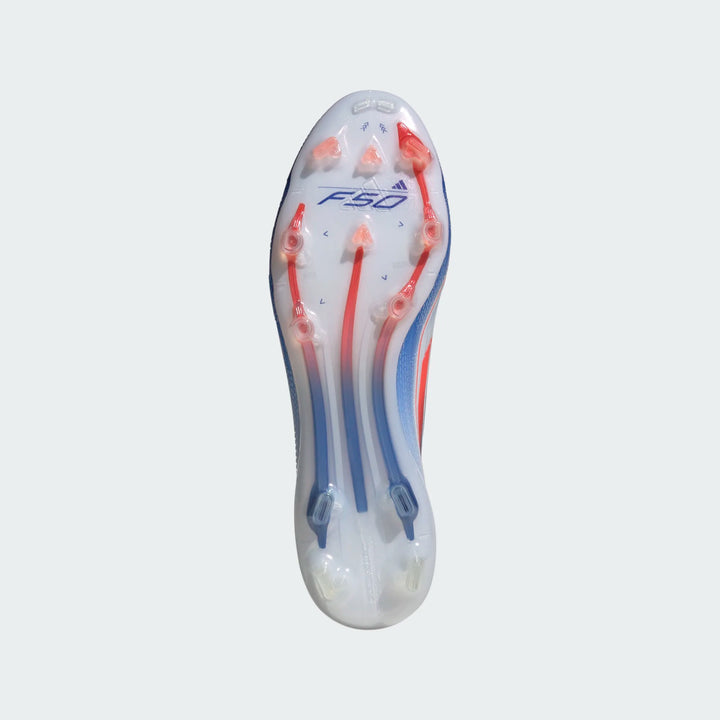 adidas F50 Elite Laceless FG - White/Red/Blue Men's Footwear Closeout - Third Coast Soccer