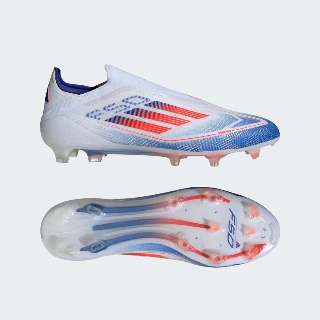 adidas F50 Elite Laceless FG - White/Red/Blue Men's Footwear Closeout - Third Coast Soccer