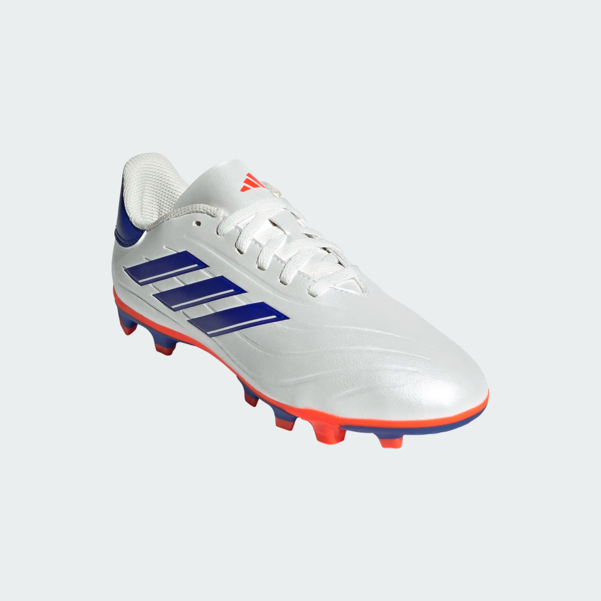 adidas Junior Copa Pure 2 Club FXG - White/Lucid Blue/Solar Red