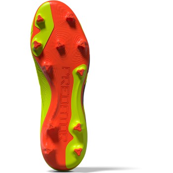 adidas Predator League Sock FG - Solar Yellow/Black/Red Men's Footwear Closeout - Third Coast Soccer