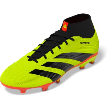adidas Predator League Sock FG - Solar Yellow/Black/Red Men's Footwear Closeout - Third Coast Soccer