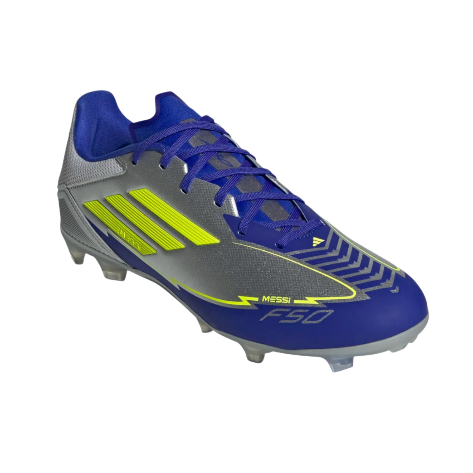 adidas F50 Messi League FG - Silver/Yellow/Blue – Third Coast Soccer