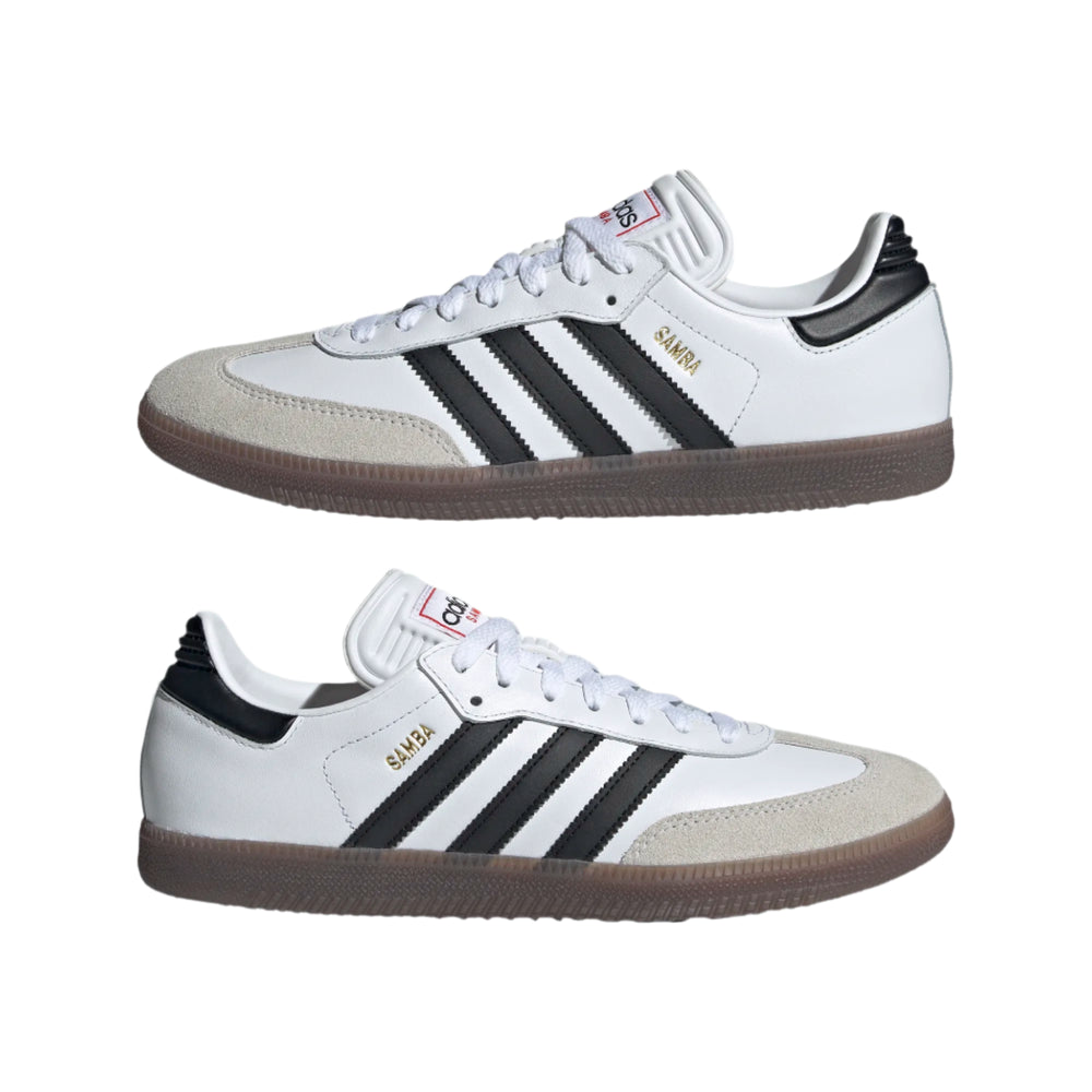 adidas Samba Classic - White/Black Mens Indoor   - Third Coast Soccer