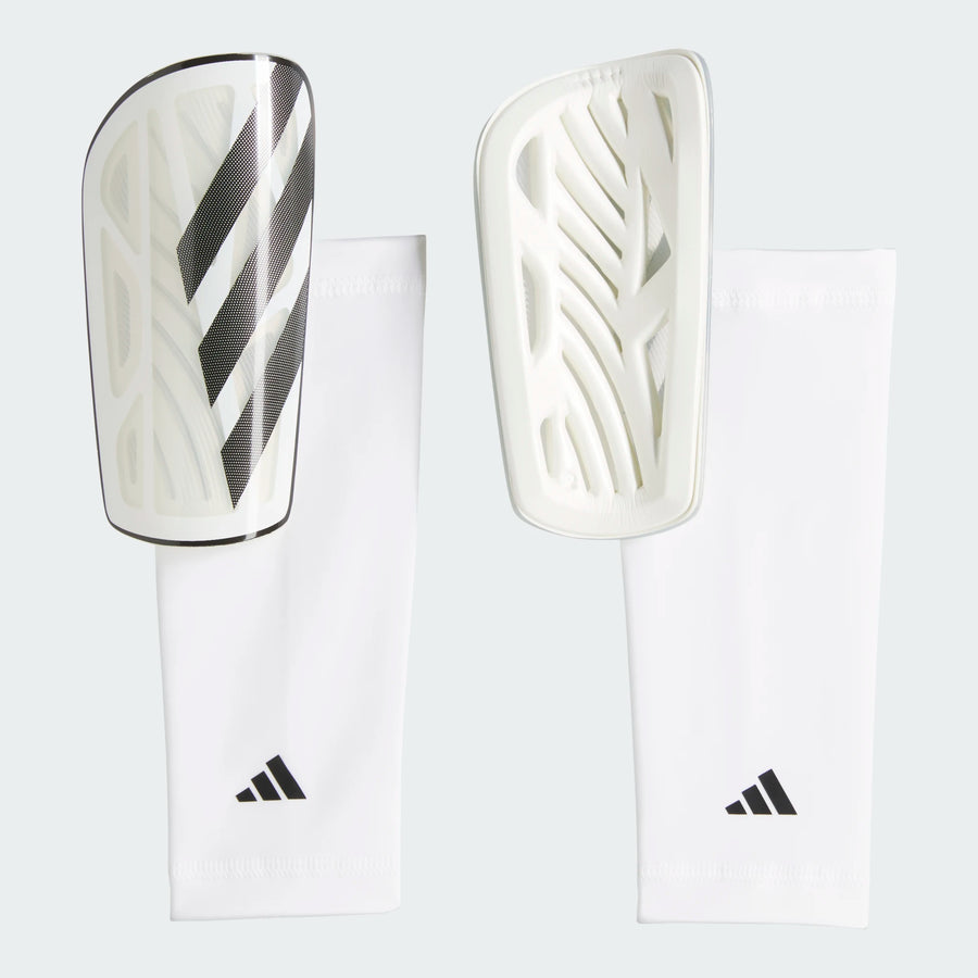 adidas Tiro League Shinguard - White/Black Adult Shinguards - Third Coast Soccer