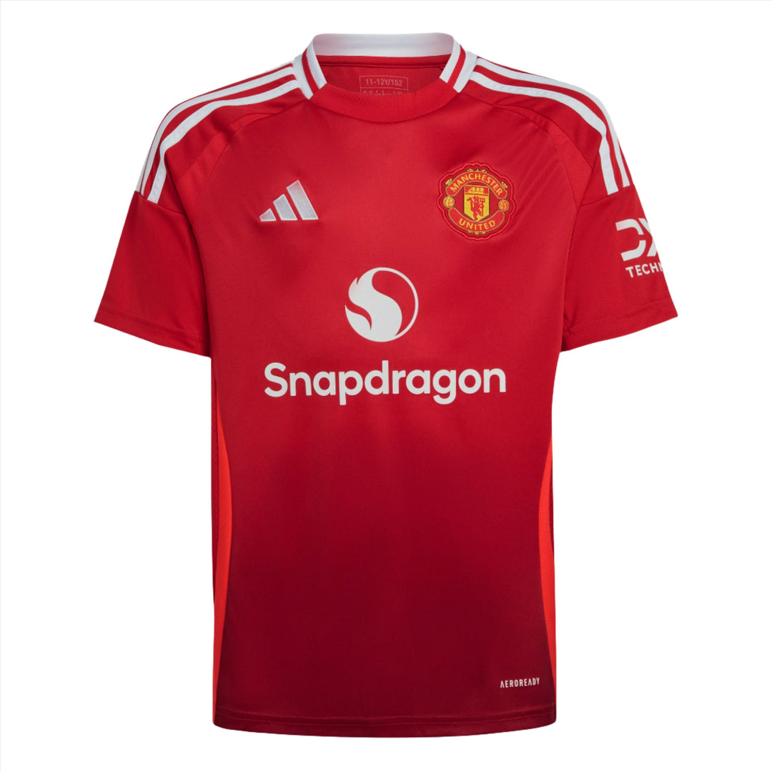 adidas Youth Manchester United Home Jersey 24/25 Club Replica - Third Coast Soccer