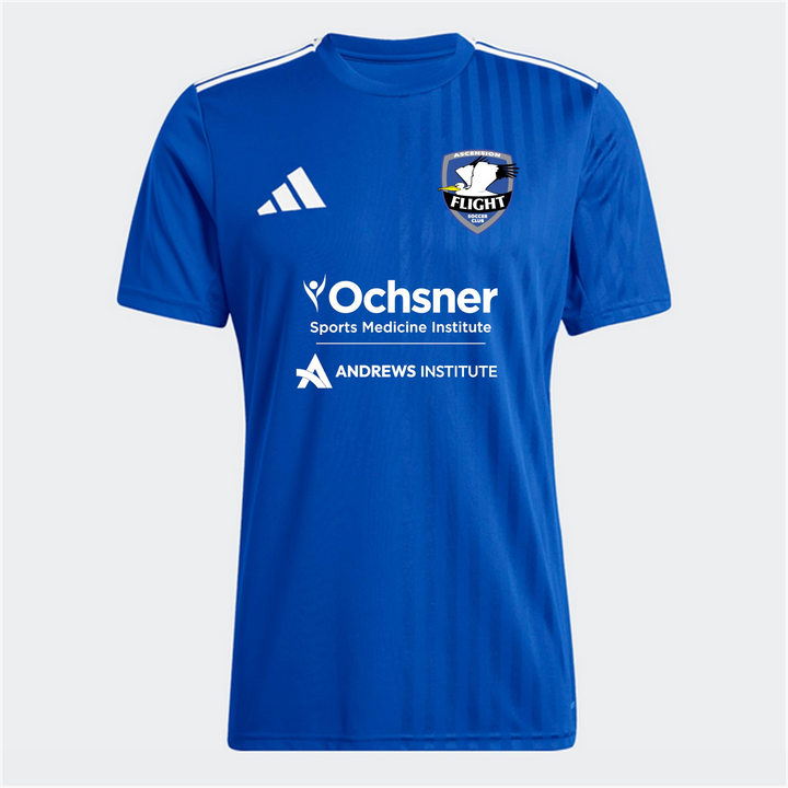 adidas AFSC Youth Campeon 25 Jersey - Royal Ascension Flight Soccer Club Royal Blue/White Youth Small - Third Coast Soccer